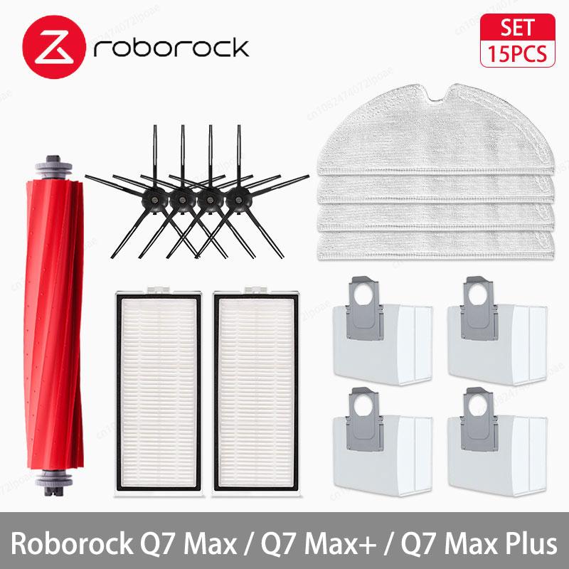 Roborock Q7 Max / Q7 Max+ / Q7 Max Plus Robot Vacuum Cleaner Accessories Side Brush Hepa Filter Mop Cloth Dust Bag Spare Parts