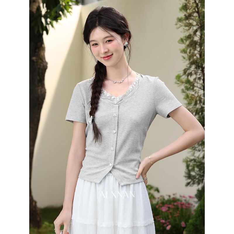 Women s V-Neck Slim Fit Short Sleeve T-Shirt S