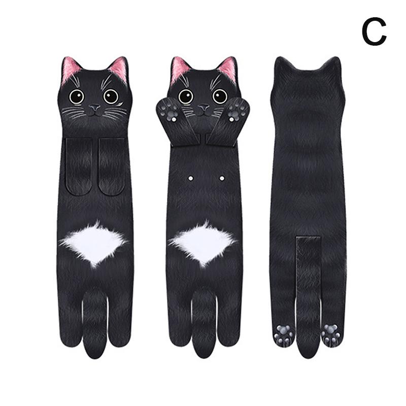 Funny Cat Hand Towels Kitchen Bathroom Hand Towel With Hanging Loops Soft Absorbent Home Decor Dishtowel For Cat Lover Gifts