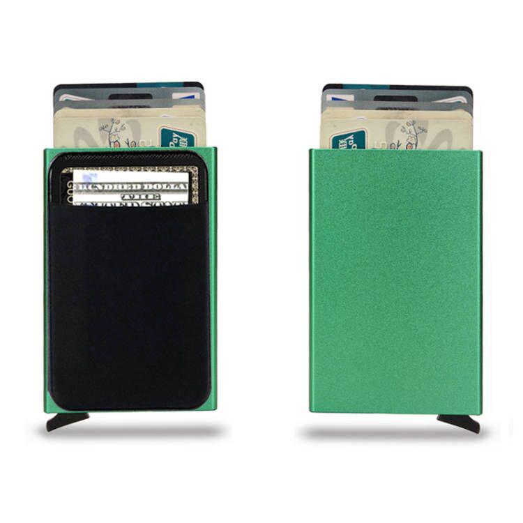 Men's RFID Metal Card Holder Wallet with Money Clip - Anti-Demagnetization, Multifunctional Design