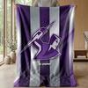 Melbourne Storm Flannel Fleece Blanket Cozy Warm Throw Blanket For Couch Bed Travel All Season Use