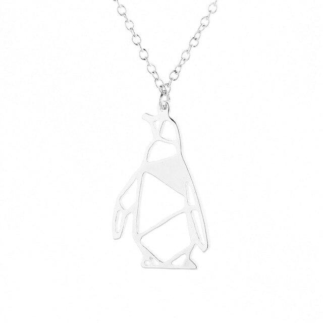 

Ожерелья с подвеской в виде пингвина, изящные ожерелья для женщин, подарок для нее, цепочка, ожерелье 45cm серебряный