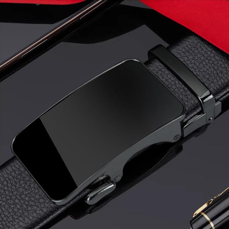 First Layer Cowhide Automatic Buckle Men'S Belt Casual Business Pants With Middle-Aged And Young Men'S Belt