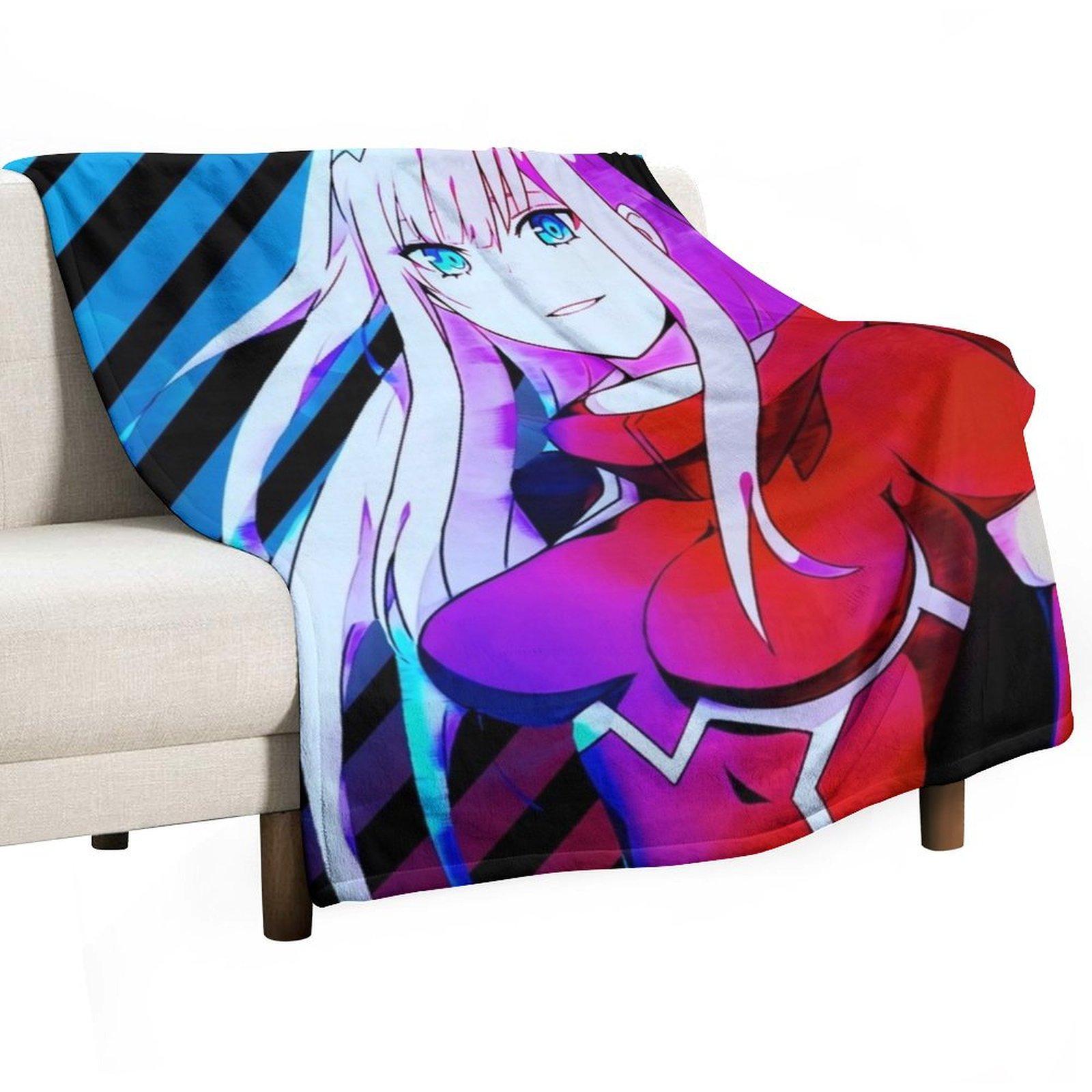Плед Franxx Ram Ichigo Роскошный дизайнерский летний постельный комплект для младенца Одинарные одеяла 30x40in