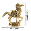 Brass Horse Statue Small Ornament 2026 Year Of The Horse Metal Golden Coin Crafts Symbolizes Wealth Luck Gift Desktop Ornament