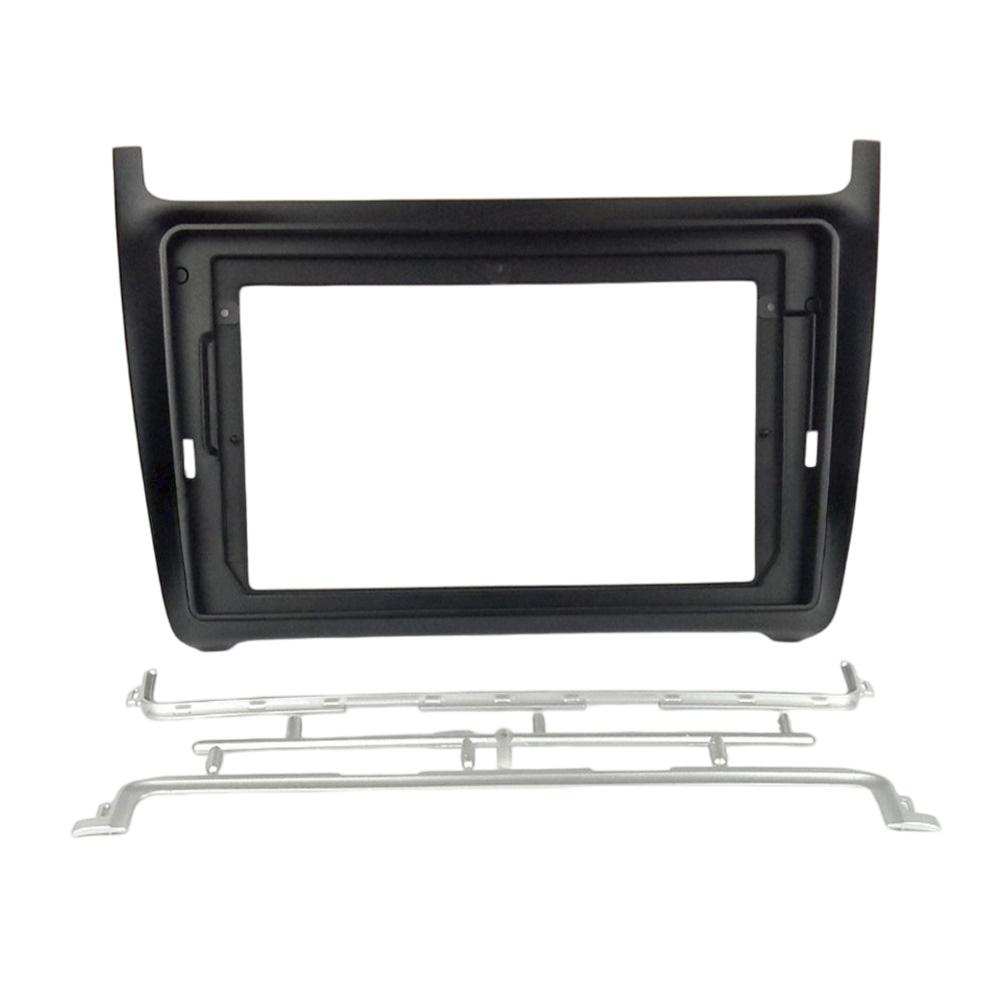 Car Radio Panel Radio Fascia Frame For POLO Dashboard Mount Panel Kit Car Radio Bezel Navigation Modification Faceplate Parts