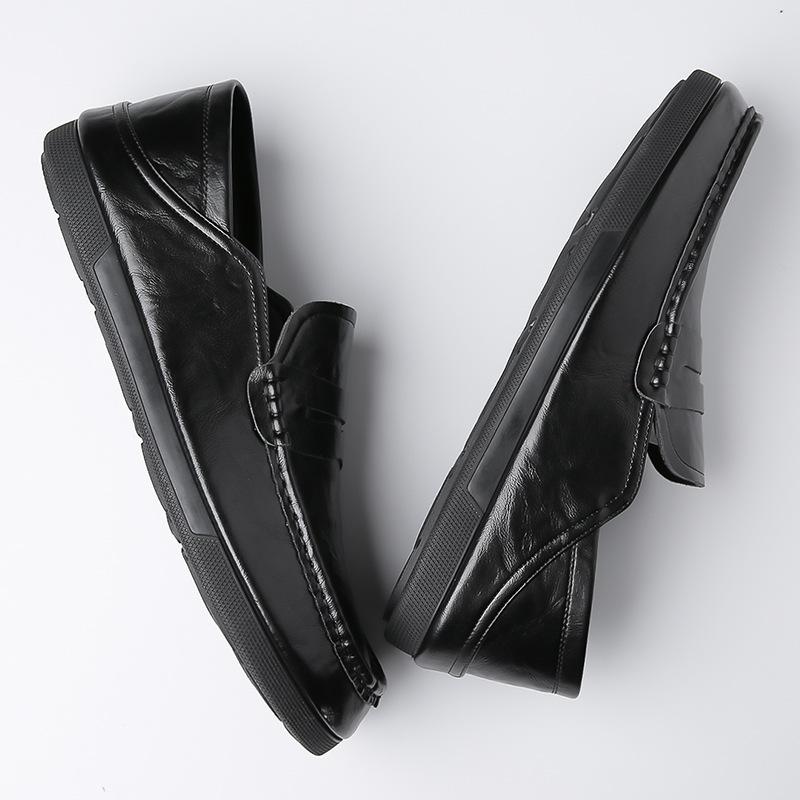 Men's Casual Shoes Sapato Masculino Dress Shoes Plus Size Genuine Leather Shoes Men Luxury Moccasins