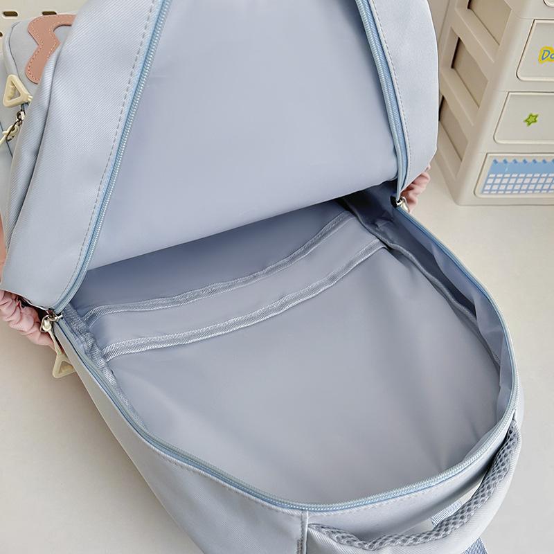 Schulrucksack Neuer hochwertiger Rucksack ins Süßes Karomuster Kosmetiktasche Leichter Reiserucksack Schulrucksack für Mittel- und Oberstufenschüler