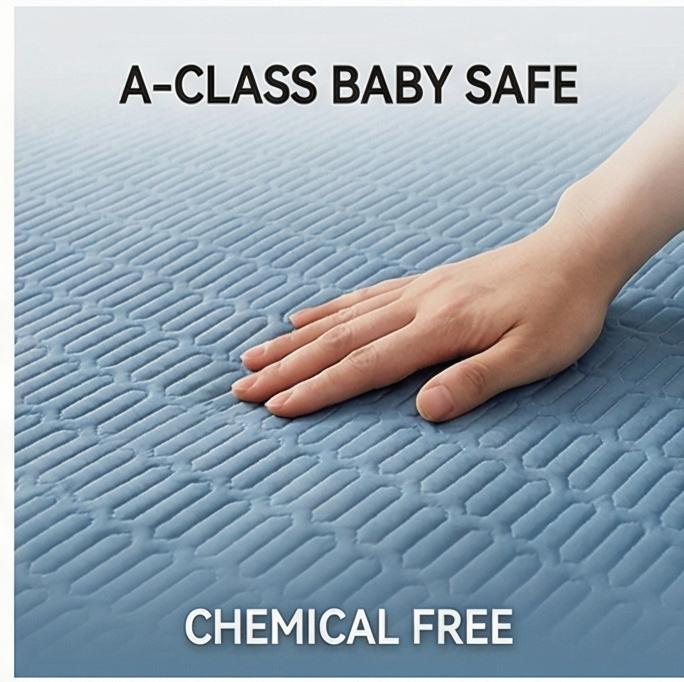 Nuovo Set di Tappetini Rinfrescanti in Rattan di Seta Ghiacciata Stile Lenzuolo con Angoli Lavabile per Bambini e Adulti