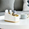 Remote Control Holder Storage Box Tv Remote Control Phone Trapezoidal Storage Box Stationery Organizer Hotel Storage Supplies