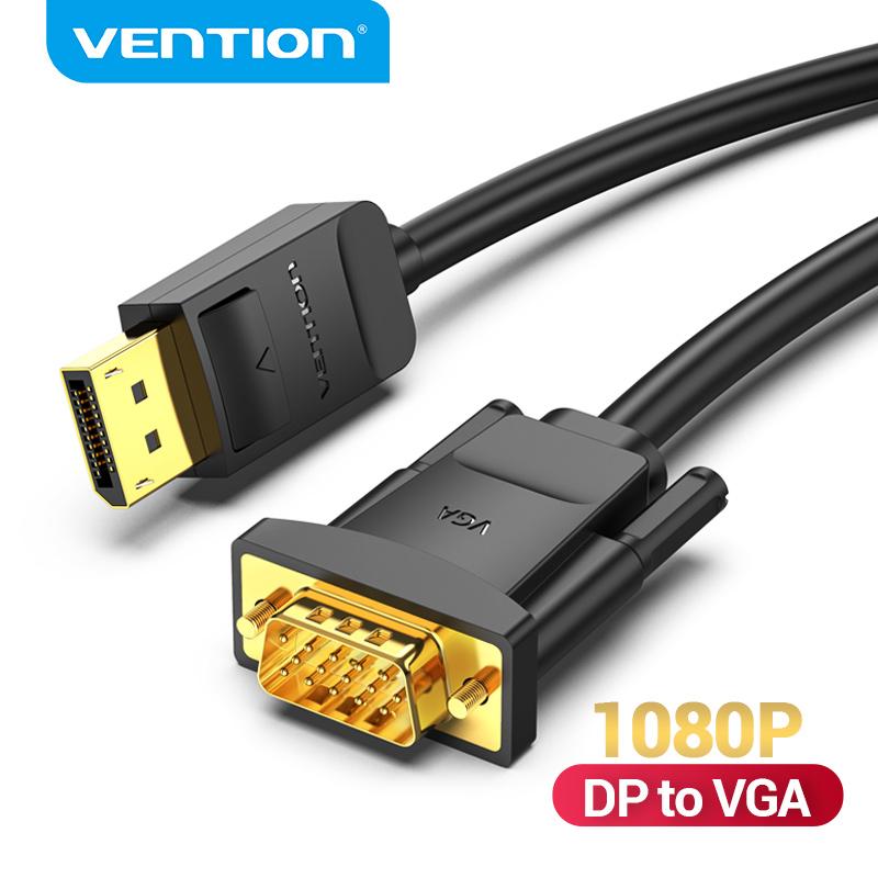 Cabo DisplayPort Para VGA DteeDck 10 Pés - Conversor Macho-Macho - Full HD 1080p