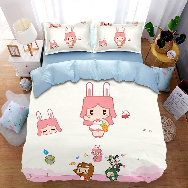 Game Mini World Duvet Cover Pillowcase Bedding Set Adult Boy Girl Bedroom Decoration Children Single Double Large Size