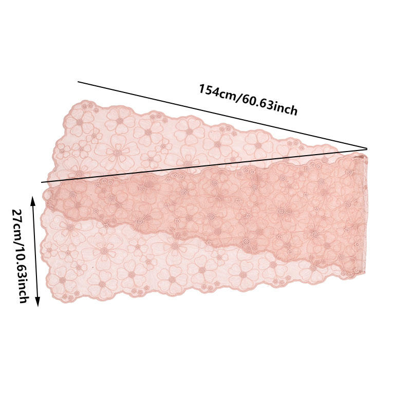 Flower Scarves Exquisite Embroidery In Spring And Summer Lace Scarves Long Scarves Waistbands Scarves