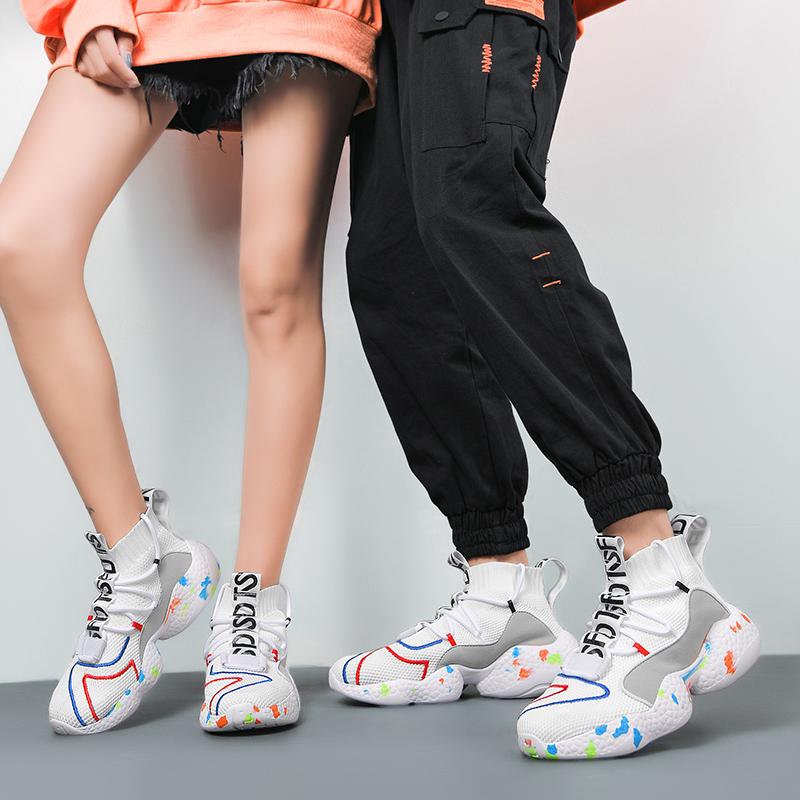 Nine O 'Clock Stilvolle Paar Freizeitschuhe Nicht-Leder Atmungsaktive Männliche Turnschuhe Outdoor Qualität Anti-Rutsch-Schuhe Große Größe 35 -50