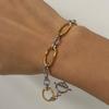 Yori Minimalist Stainless Steel Geometric Chic Bracelet Waterproof Metal 18K Gold Plated Simple Daily High Quality Jewelry Gift