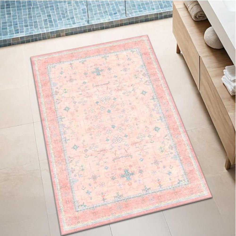 Non-Slip Small Rugs Washable Kitchen Bathroom Door Mat Entryway Rug  for Indoor Entrance