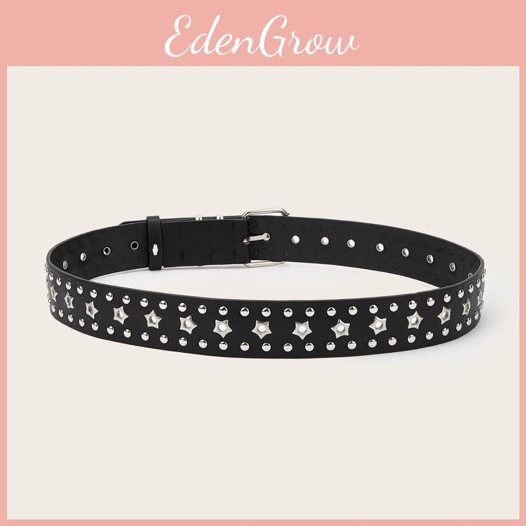 Fashionable Color Solid Star And Rivet Decor Women Casual Belt For Daily Use