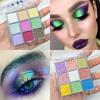Polarized -Change Eyeshadow Makeup Palette Nine colored Fluorescent Metallic Shiny Chameleon Eye Shadow Highgloss Powder