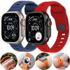 Silicone Strap for Apple Watch Ultra 3/2/1 49mm 11/10 46mm 42mm Sport Wristband iWatch Series 9 8 7 6 5 SE 3 45mm 41mm 44mm 40mm