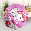 1pc Hello Kitty Sweet Cherry Automatic Opening Folding Umbrella - Portable 3-Fold Design with Iron Frame, Perfect Gift for Fans, Travelers, Everyday U