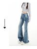Women's Light Micro-Flare Jeans 2025 Spring/Autumn - Petite Low-Waist, Narrow Straight-Leg, Relaxed Fit