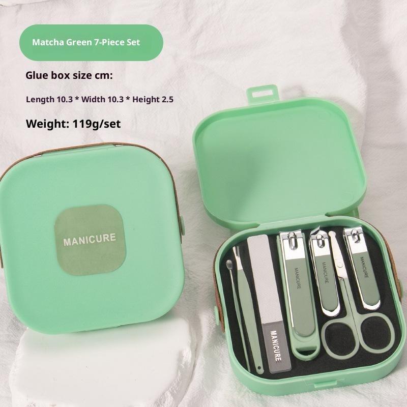 Anti Splash Nail Clipper Manicure Pedicure Set 5/6/7/8 Pcs Portable Durable Nail Scissors for Personal Nail Grooming