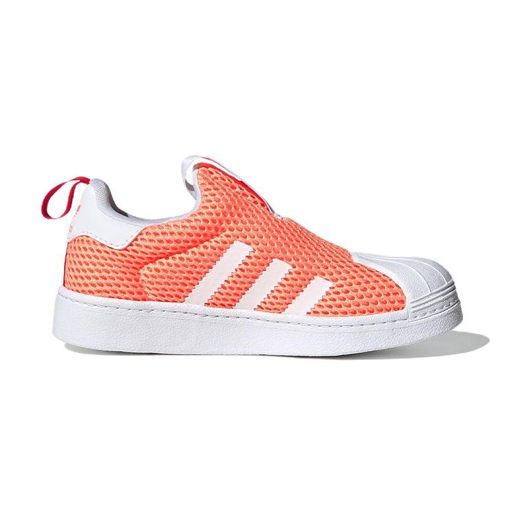 Adidas Originals Superstar 360 Comfortable Durable Low-Top Kids Skate Shoes Kids Sneakers Orange GY9142