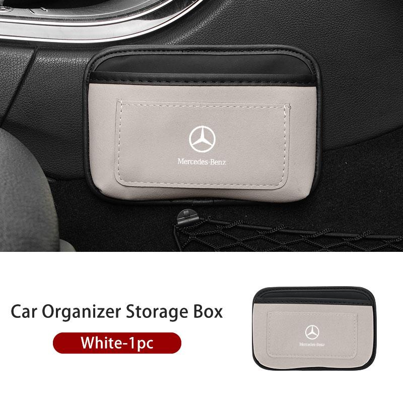 CRS1 Car Storage Pocket Sticky Side Door Hanging Phone Purse Box For Mercedes Benz W202 W212 W126 W140 W168 W177 CLS GLE GLC GLS CLA