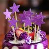 10Pcs Glitter Star Cupcake Cake Topper Party Supplies Birthday Wedding Decor