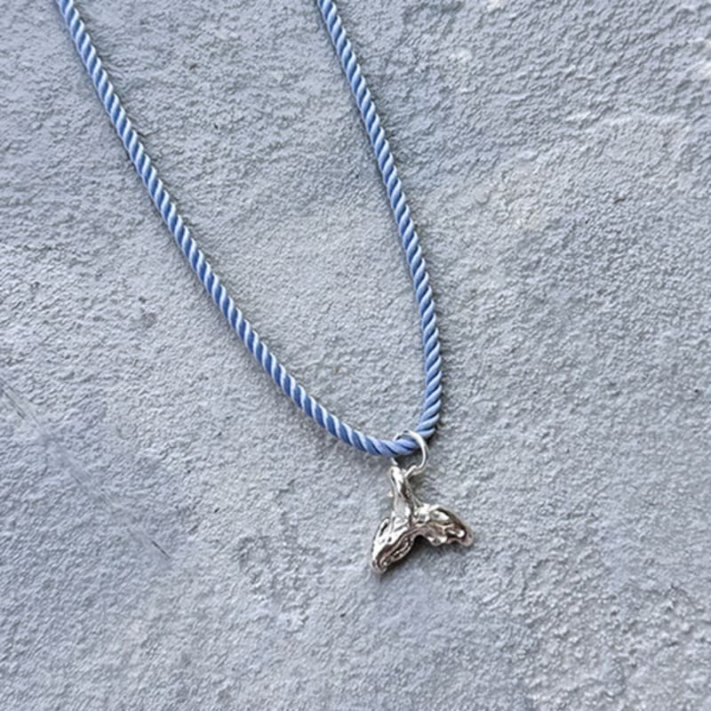 

TO.STONE [Rope Cord Type] Guided by Fortune ANTIQUE SILVER(oil painting) S size Sky Blue_41cm(38cm+3cm)