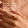 Wedding Proposal Anniversary Custom Birthston Diamond Rings For Women Stainless Steel Gold Color Waterproof Jewelry Birth Gift