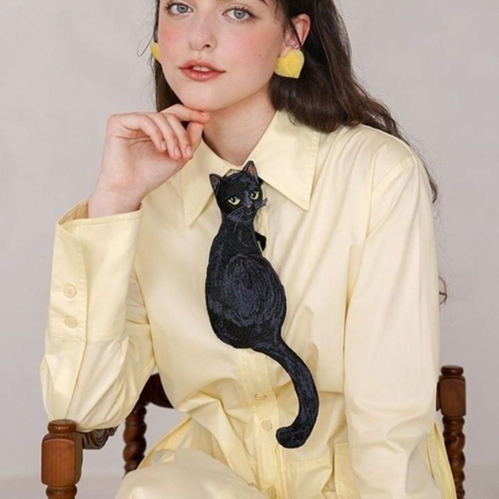 Asymmetrical Design French Vintage Bow Tie Color Contrast Knot-Free Fish Ties  Party