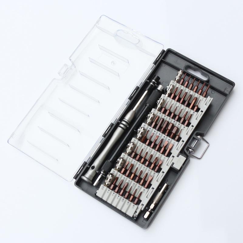 60-in-1 S2 Steel Screwdriver Set for Electronics, Glasses & Toys Black 60-in-1 S2 Steel Screwdriver Set