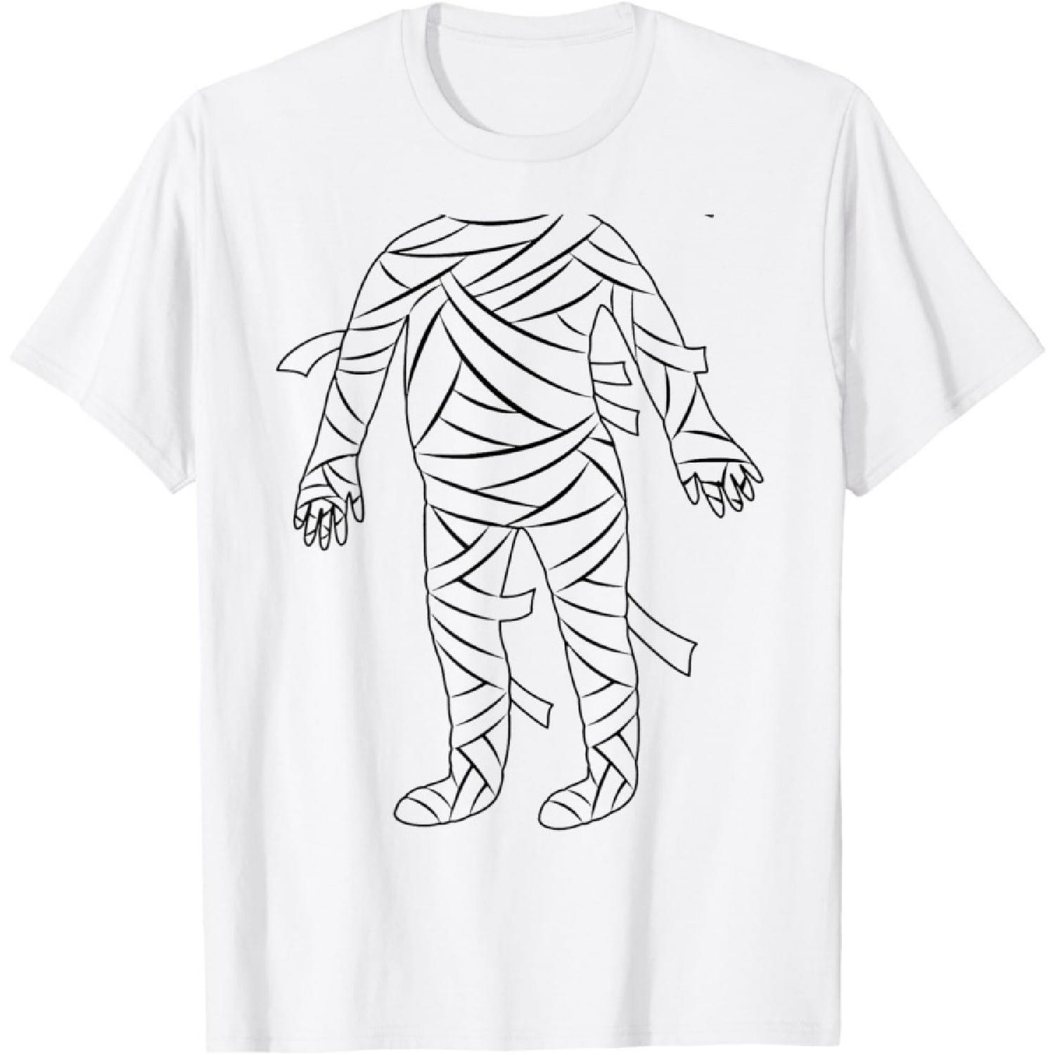 Mummy Costume Kids Cute Mummy Halloween T-Shirt S