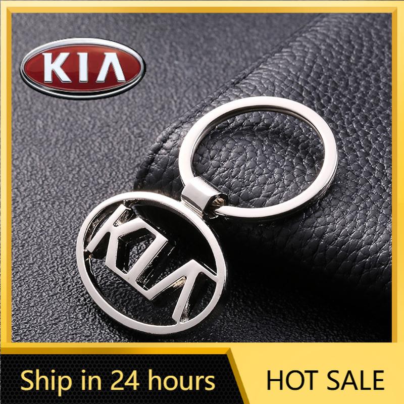 2026 Gorąca Naklejka Samochodowa 3D Metalowe Logo Samochodu Brelok Brelok Akcesoria do Wnętrza Samochodu Dla KIA Rio Ceed Sportage Cerato Soul Sorent