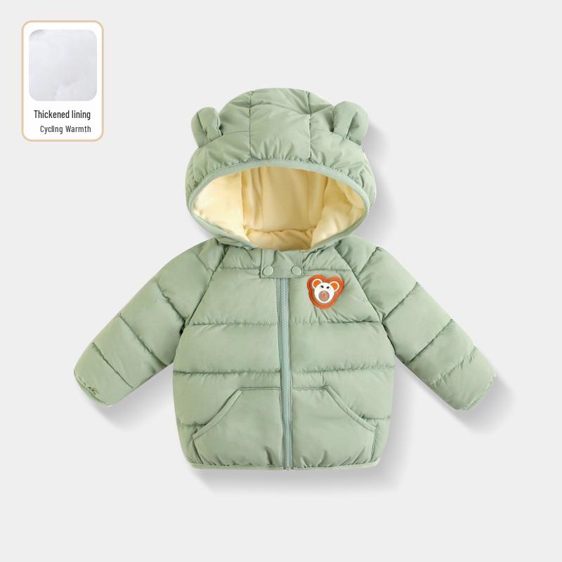 

Jingqi Winter Fleece-Lined Cotton Jacket for Infants and Kids – Fashionable Down Coat for Boys and Girls 120cm (length 45cm, height 105-115cm)