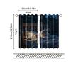 2 pcs   filtering curtains (excluding rods   non-movable   without batteries) Cute Rabbit Night Sleep (2) for use in bedrooms and
