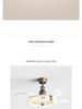 Cream Style Silent Ceiling Fan Light with Eye-Protecting Retro Design for Bedrooms and Children's Rooms