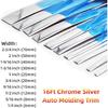 16Ft Chrome Silver Automotive Car Exterior And Interior Molding Trim Universal Bumper Window Door Body Side Decorative Strip Scratch-Proof (1/4 Inch