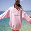 Popular you are enough dear people casual crew neck long sleeve printed fleece sweater