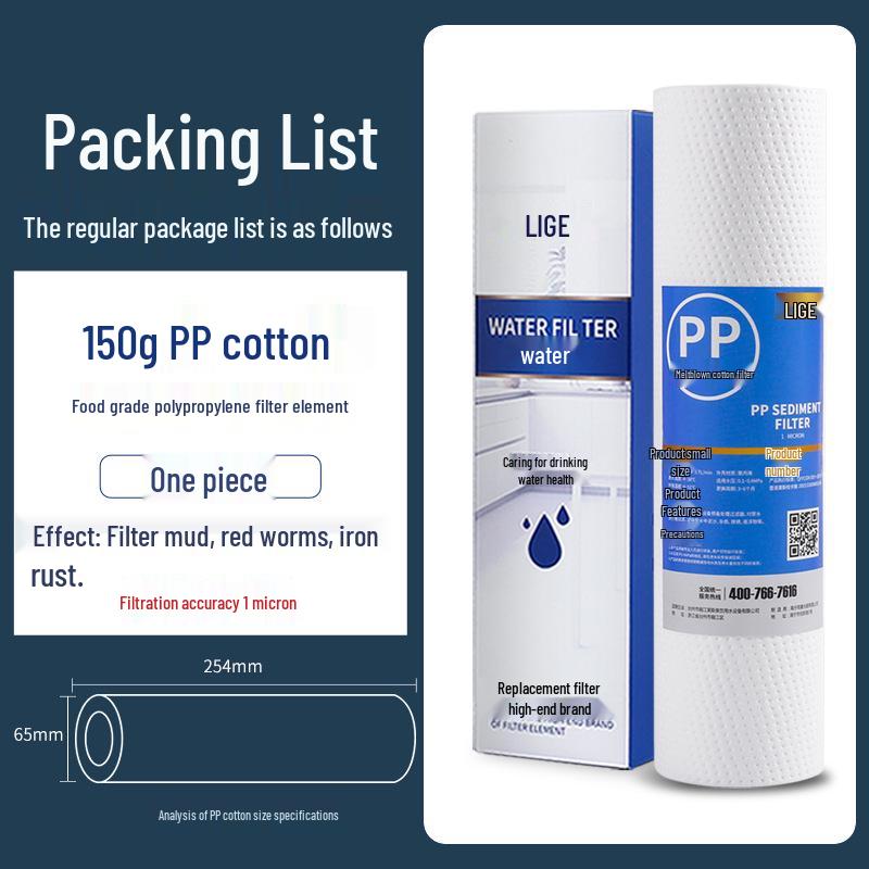 "Universal 10-inch Water Purifier Filter Set: 3-Stage PP Cotton & 5-Stage Activated Carbon Filtration System for Home"