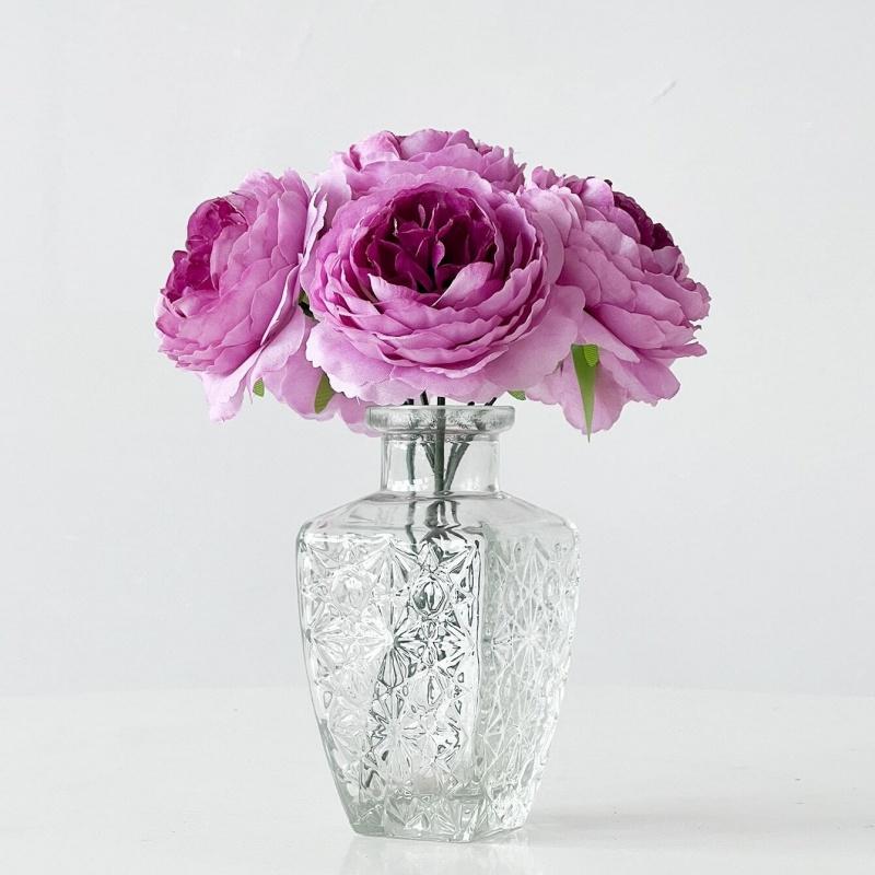 5/10 Stück Pfingstrose Künstliche Blumenstrauß 20CM Kunstblumen für Heimzimmerdeko Garten Hochzeitsdekoration DIY Vase Pflanzenornament