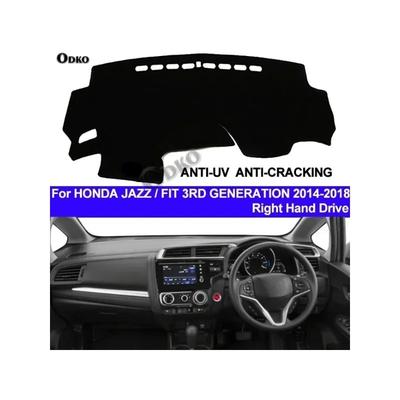 Car Dashboard Cover Dash Mat For Honda Jazz Fit 3RD Generation 2014 2015 2016 2017 2018 Non-slip Right Sun Shade Carpet