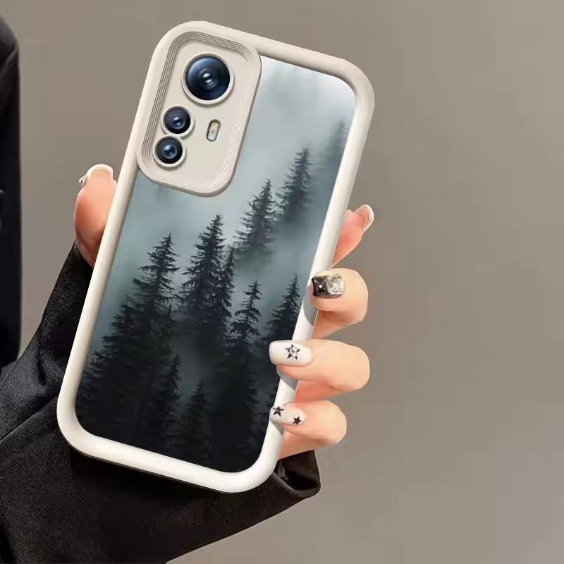 Mountain Misty Forest For Samsung Galaxy Case S24 S23 S22 S21 Ultra Plus Fe A55 A54 A53 A52 A35 A25 A15 5G Phone Y2k Cover