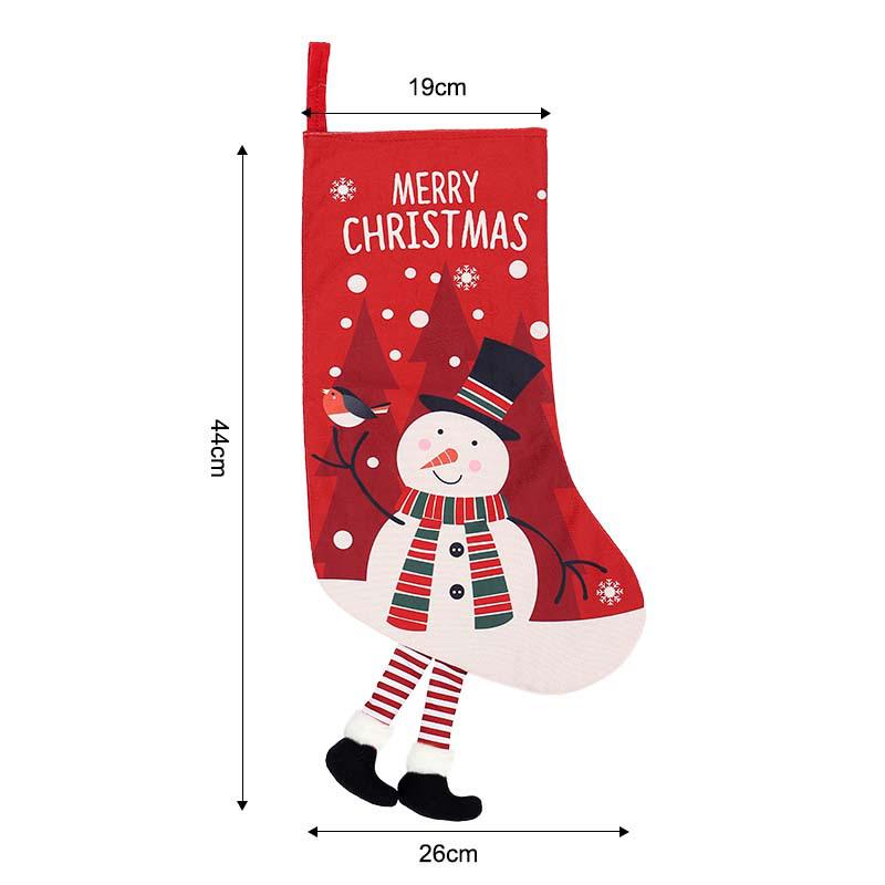 Children's Christmas Stocking Gift Bag and Tree Ornament Decoration
