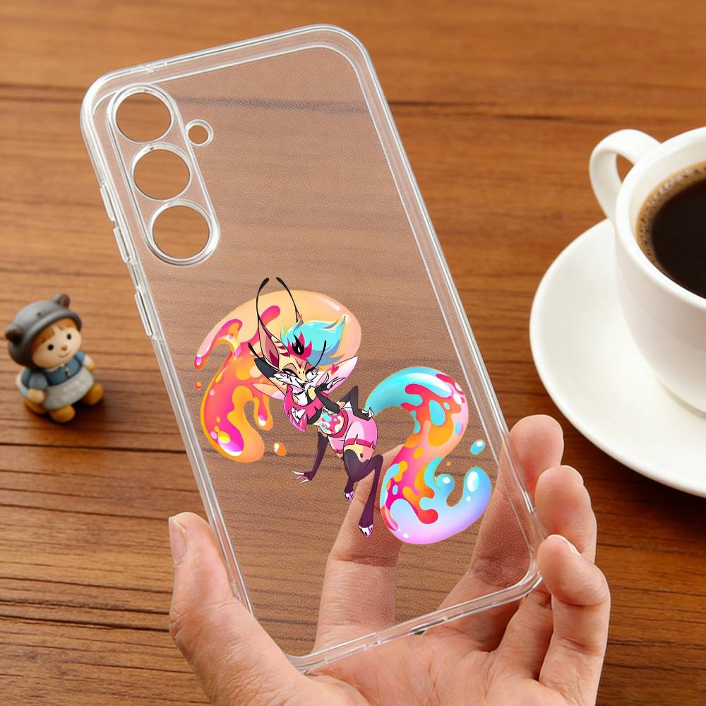 

Anime H-Helluva-A B-Boss-S phone Case For Samsung S30,23,21,22,20, FE lite,S10,9,8,7 PIus Note20ultra Soft Transparent Samsung S235G
