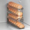 4-layer Slide Egg Storage Box Ladder Style Egg Box Storage Refrigerator Side Door Large Capacity Automatic Egg Rolling Machine