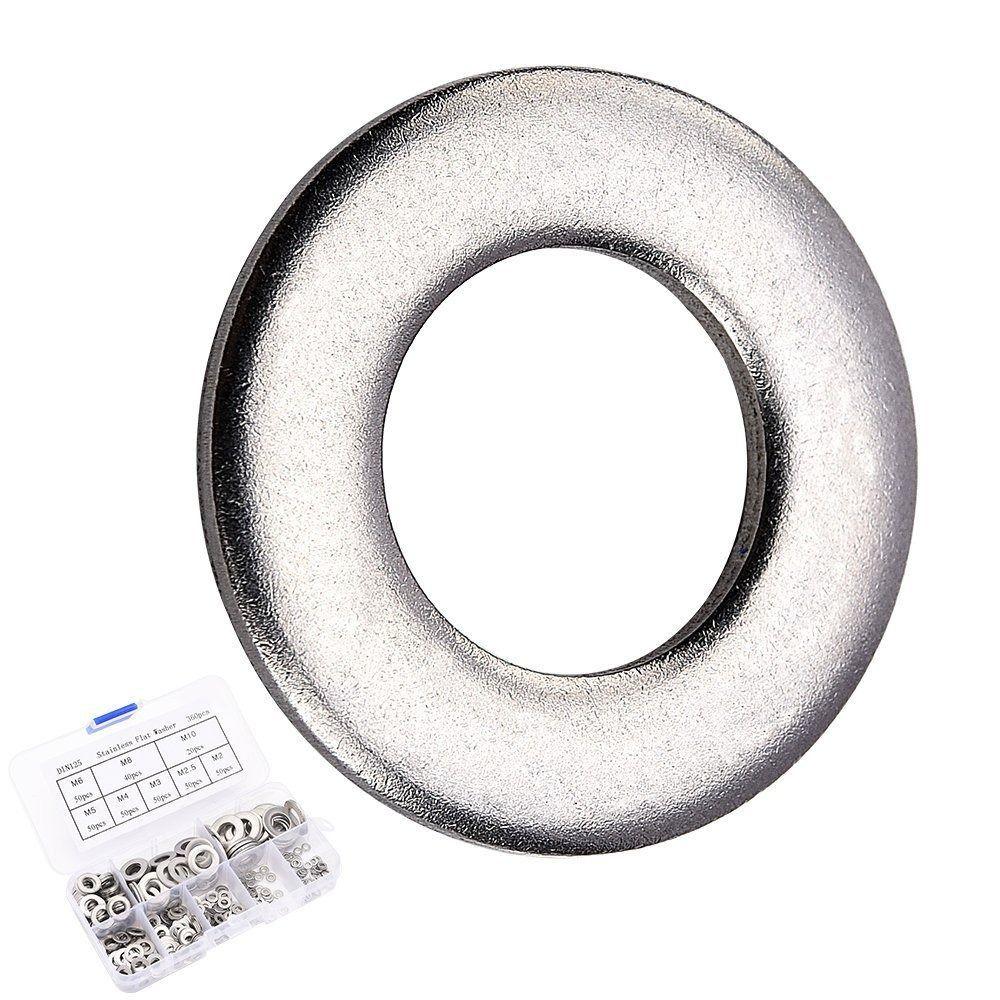580pcs Set Washers Assortment Kit 9 Size Assortment Flat Washer Set  Factory Repair
