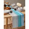 Summer Table Runners 70 Inches Long Tropical Ocean Beach Sea Water Table Runner for Family Dinner/Wedding/Outdoor Indoor Party, Cotton-Polyester