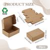 20pcs Cardboard Paper Mailer Boxes Shipping Boxes BurlyWood Rectangle 8.5x6x3cm
